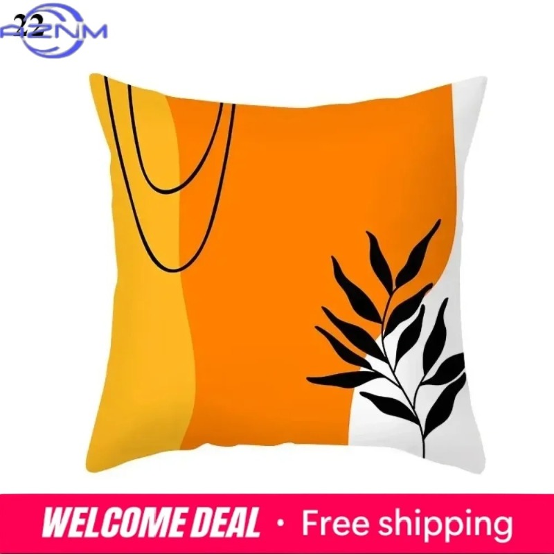 Century Textile & Sewing Supply Photos - Funda de Cojín Abstracta Boho Naranja,
