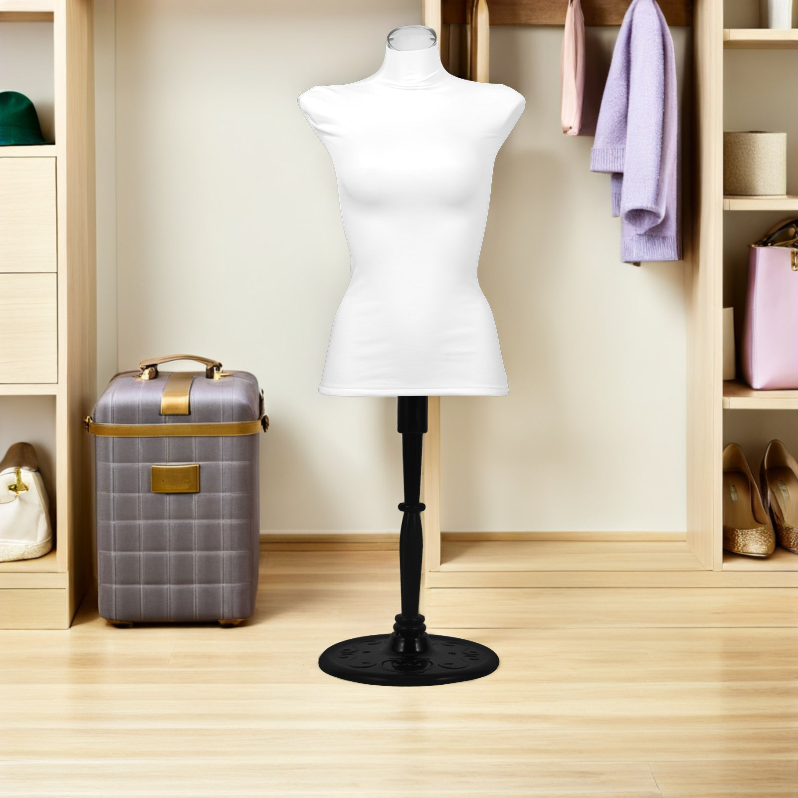 Dress Form Mannequin - Funda de tela para maniquí, flexible,