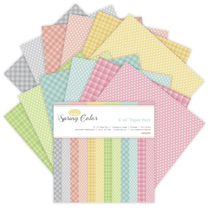 Pattern Tissue Paper - 12 hojas de colores de primavera,