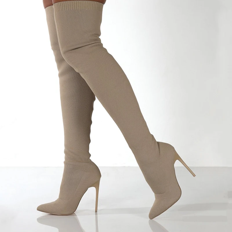 Sewing Knit - Botas por encima de la rodilla