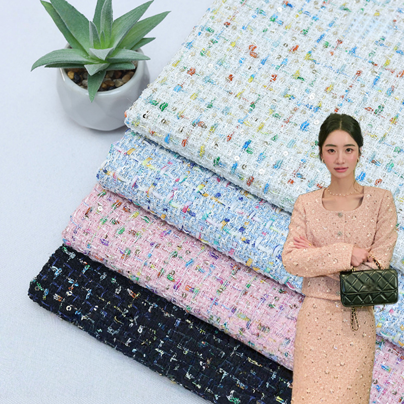 Sewing Tweed Fabric - Tela de tweed de estilo clásico