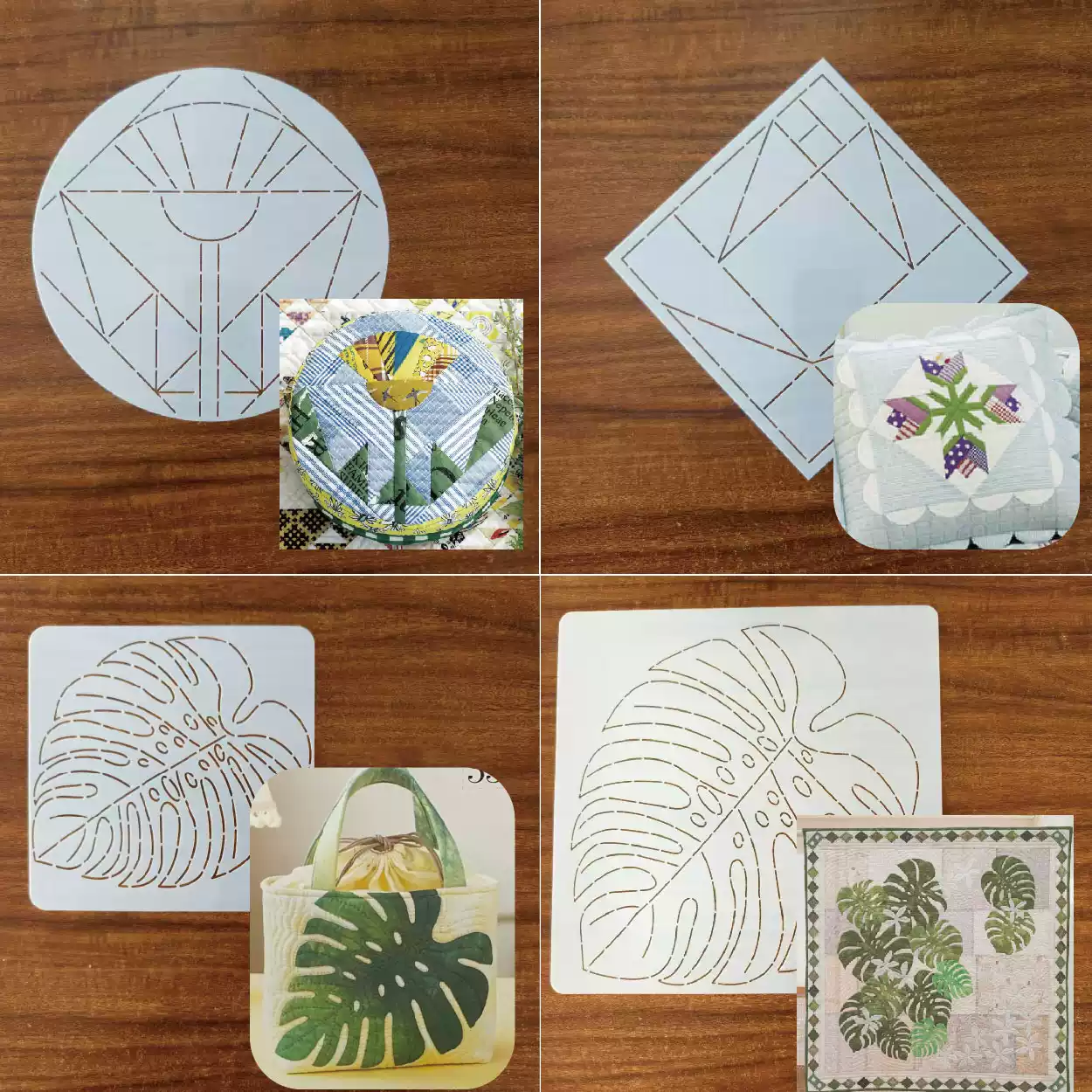 Is Sewing Textile Art - Plantilla de bordado Sashiko con diseño