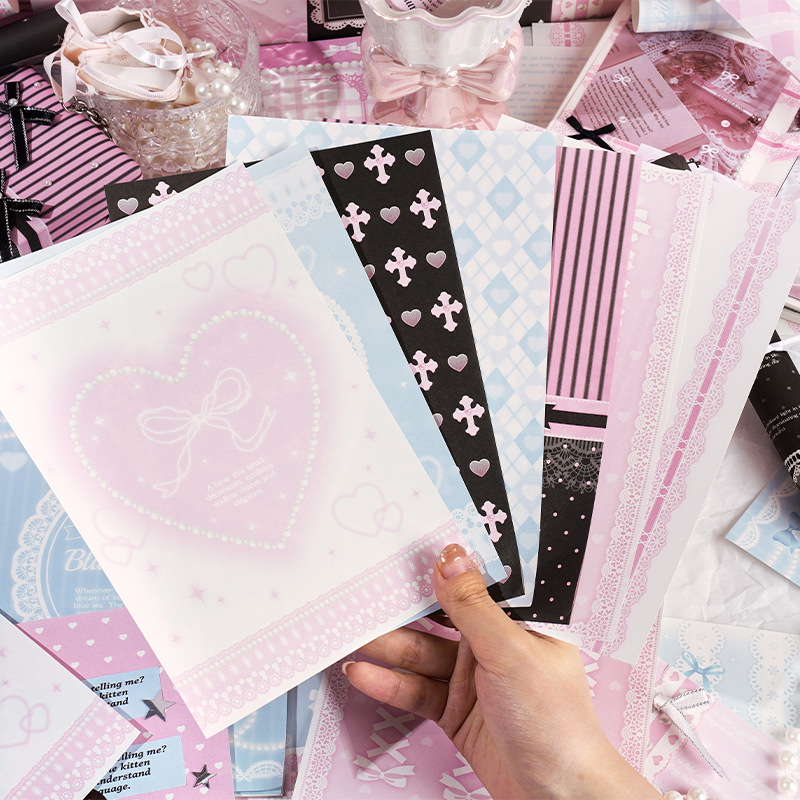 Pattern Tissue Paper - 30 Uds. Papel decorativo Vintage de