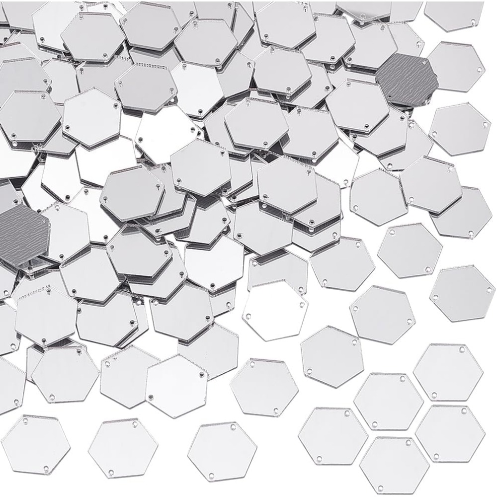 Sewing Kit - 200 Uds. Espejos hexagonales para coser