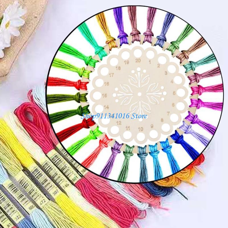 Embroidery Floss Thread - 4pcs Bordado madera Organizador hilo dental