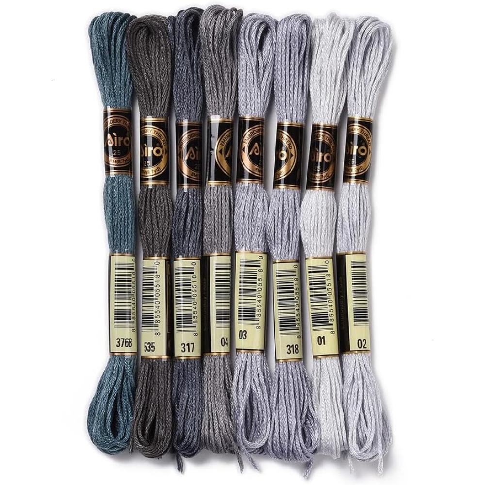 Embroidery Floss Thread - 8 ovillos, 70 yardas, pulseras de