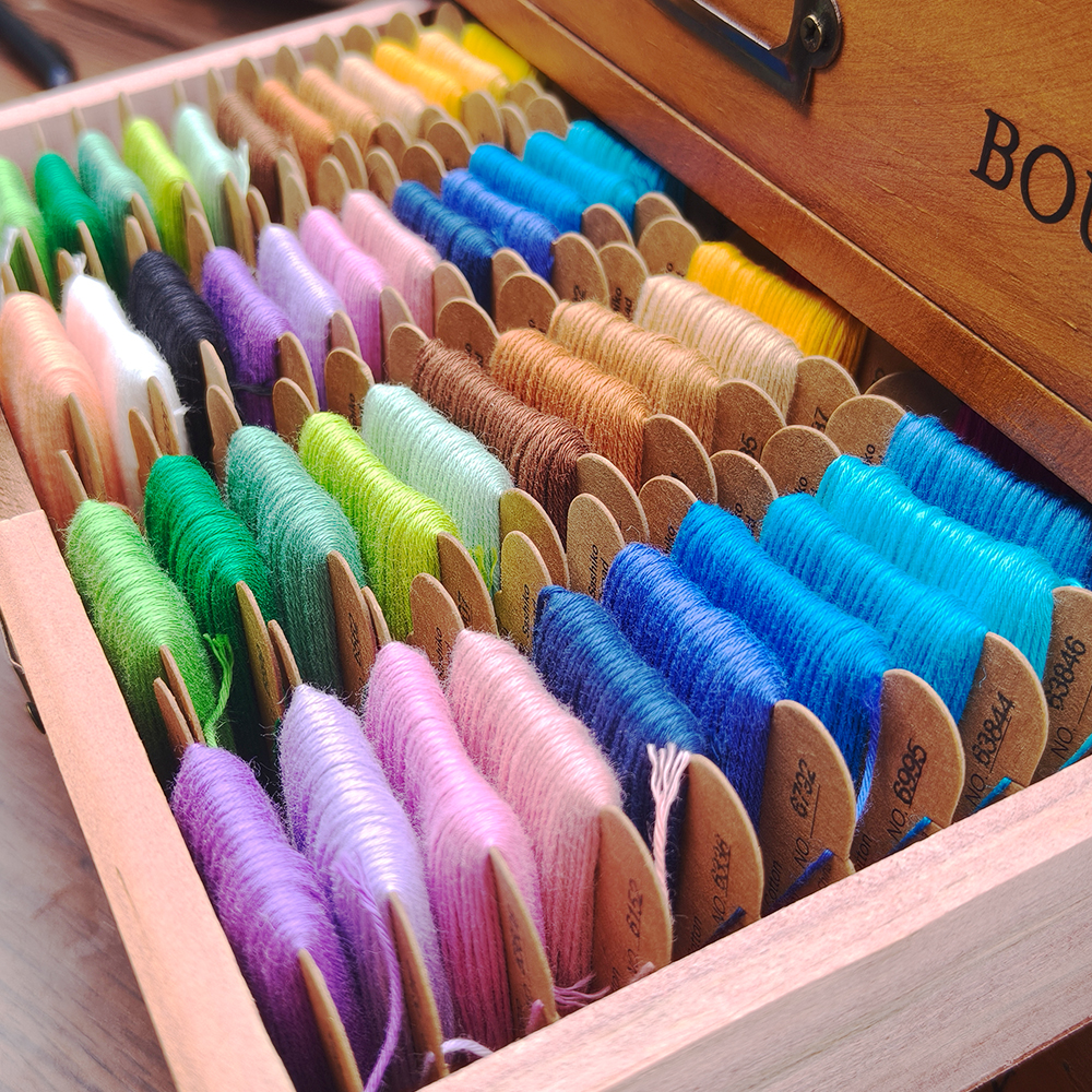 Embroidery Floss Thread - Hilo Sashiko de 32 colores, 100%