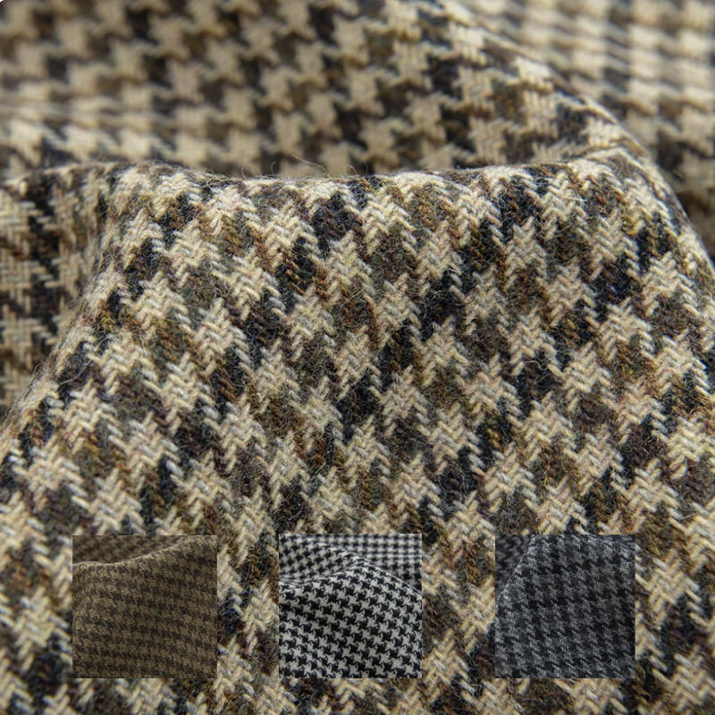 Sewing Tweed Fabric - Tela de Tweed trenzada teñida con