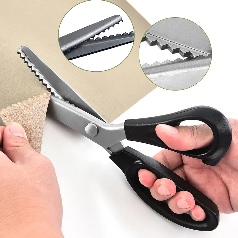 Pinking Shear Blade - Tijeras dentadas de acero inoxidable, tijeras