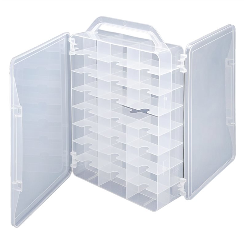 Embroidery Floss Thread - Organizador de costura con 46 rejillas