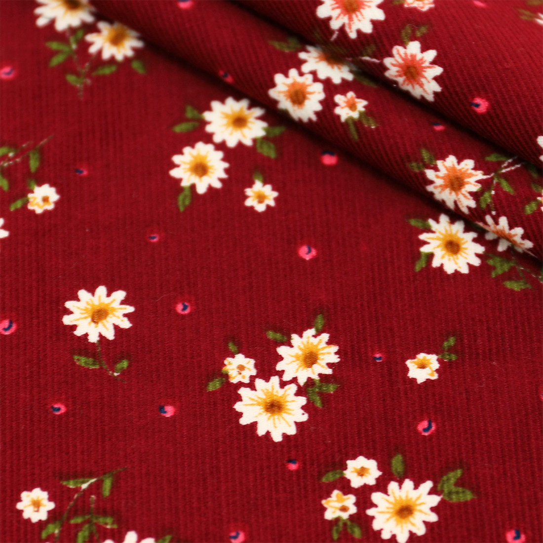 Tela de pana con estampado flo - Textile Sewing Patterns reseña y precio