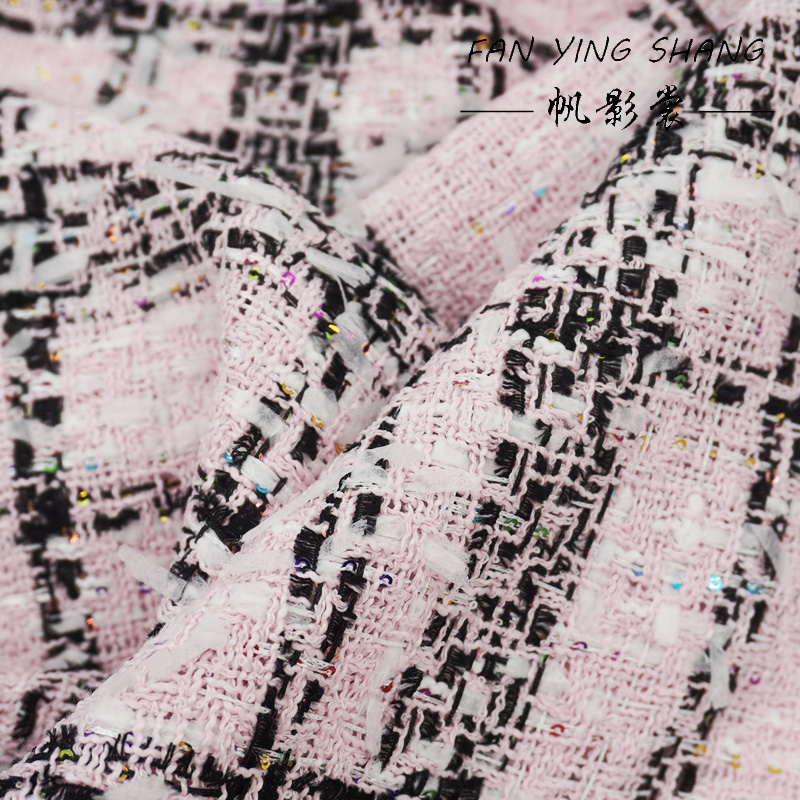 Tela Tweed Clásica Rosa con Le - Sewing Tweed Fabric reseña y precio