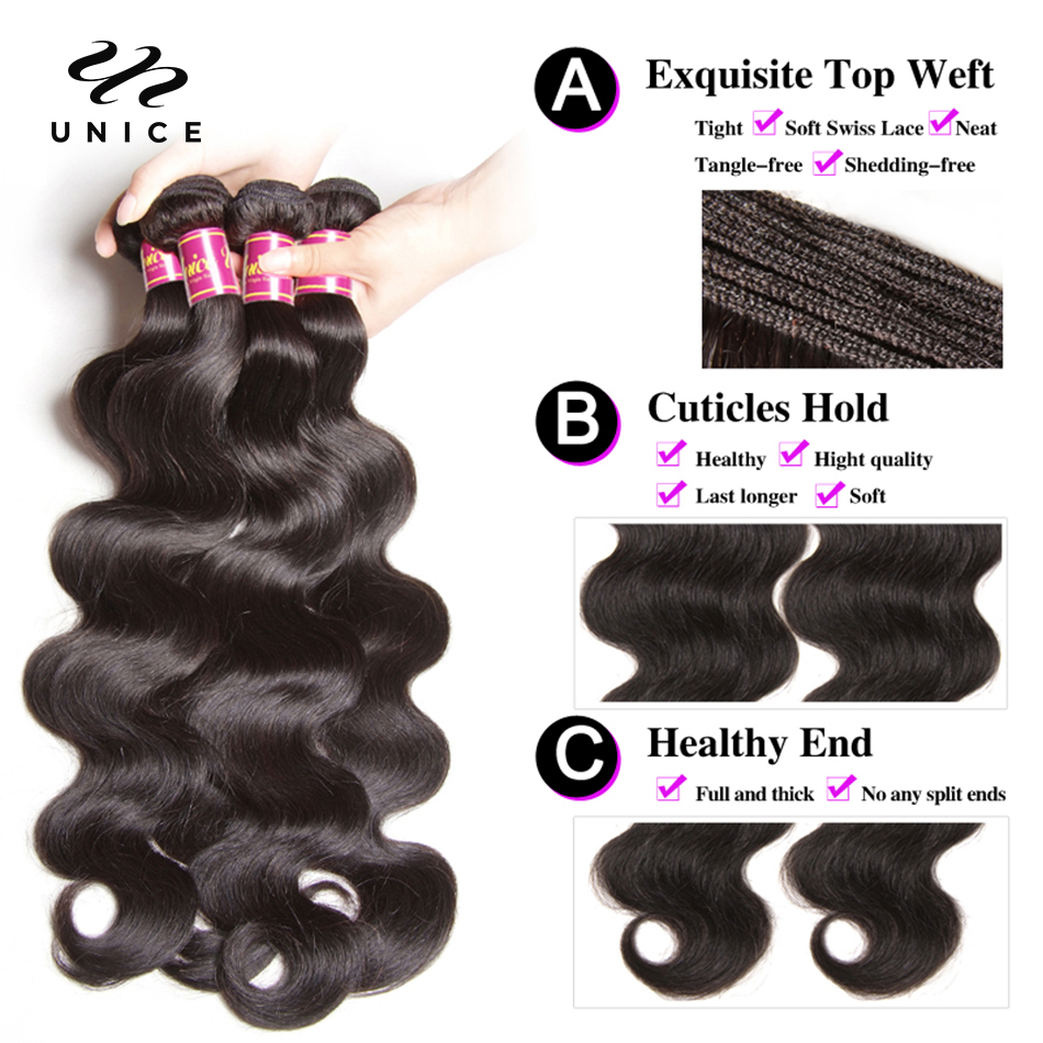 Mechones UNice Body Wave, exte - Sewing Technology reseña y precio