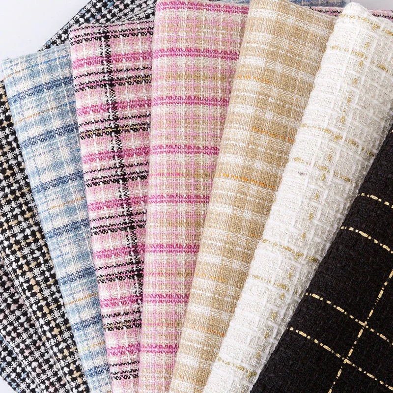 Tela pequeña de seda dorada de - Sewing Tweed Fabric reseña y precio