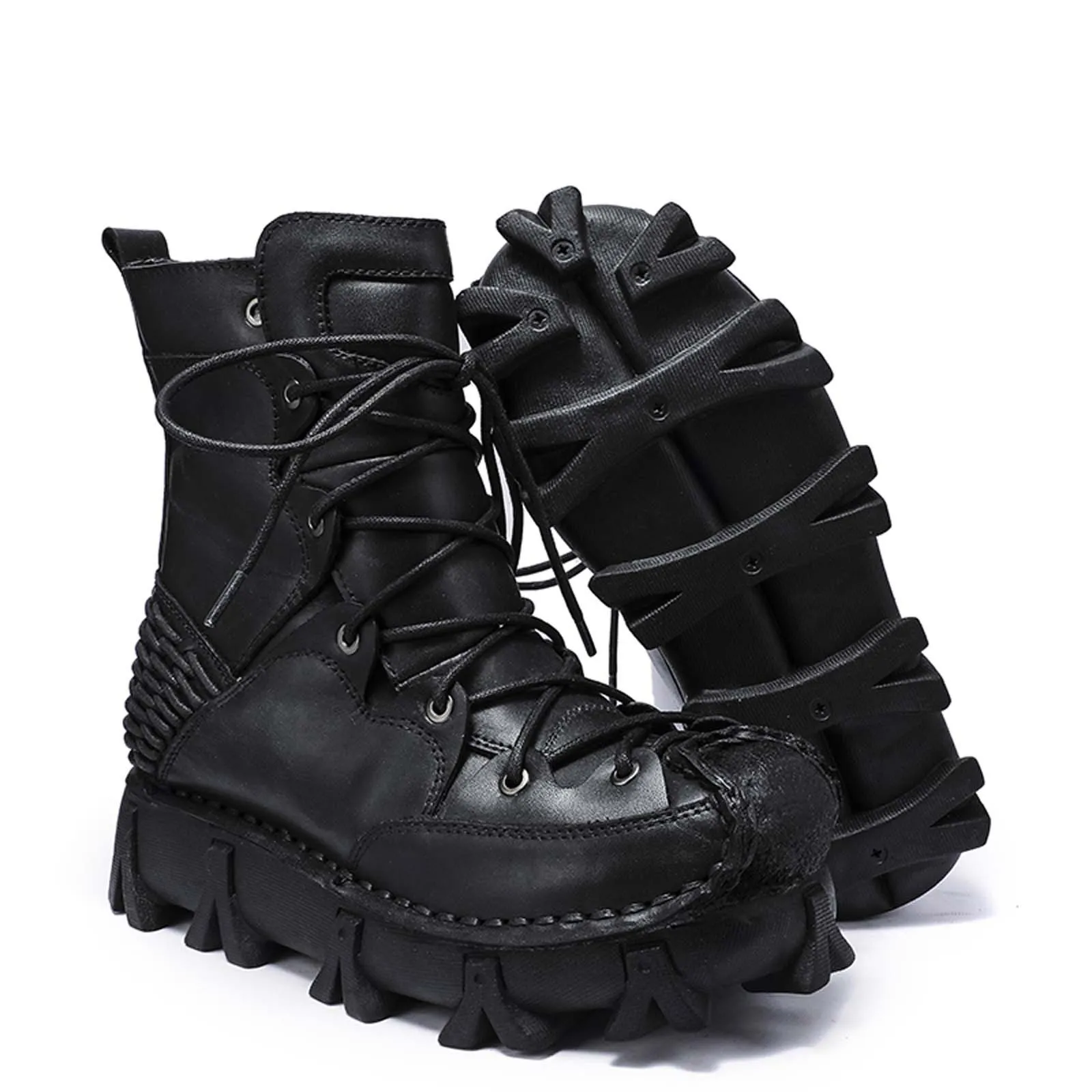 Botas de motocicleta de cuero  - Sewing Knit reseña y precio