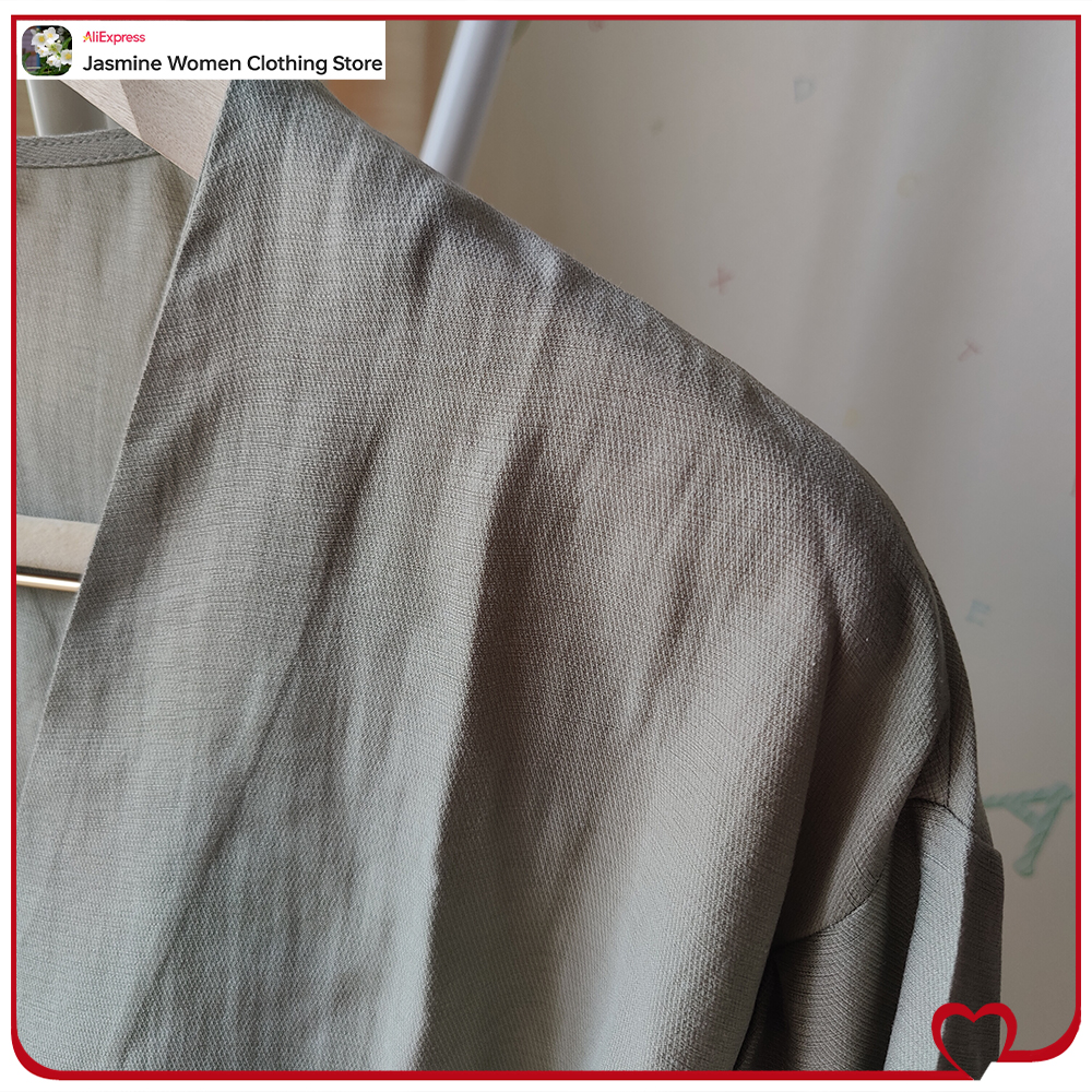 Cómoda blusa verde oliva con l - Sewing V reseña y precio