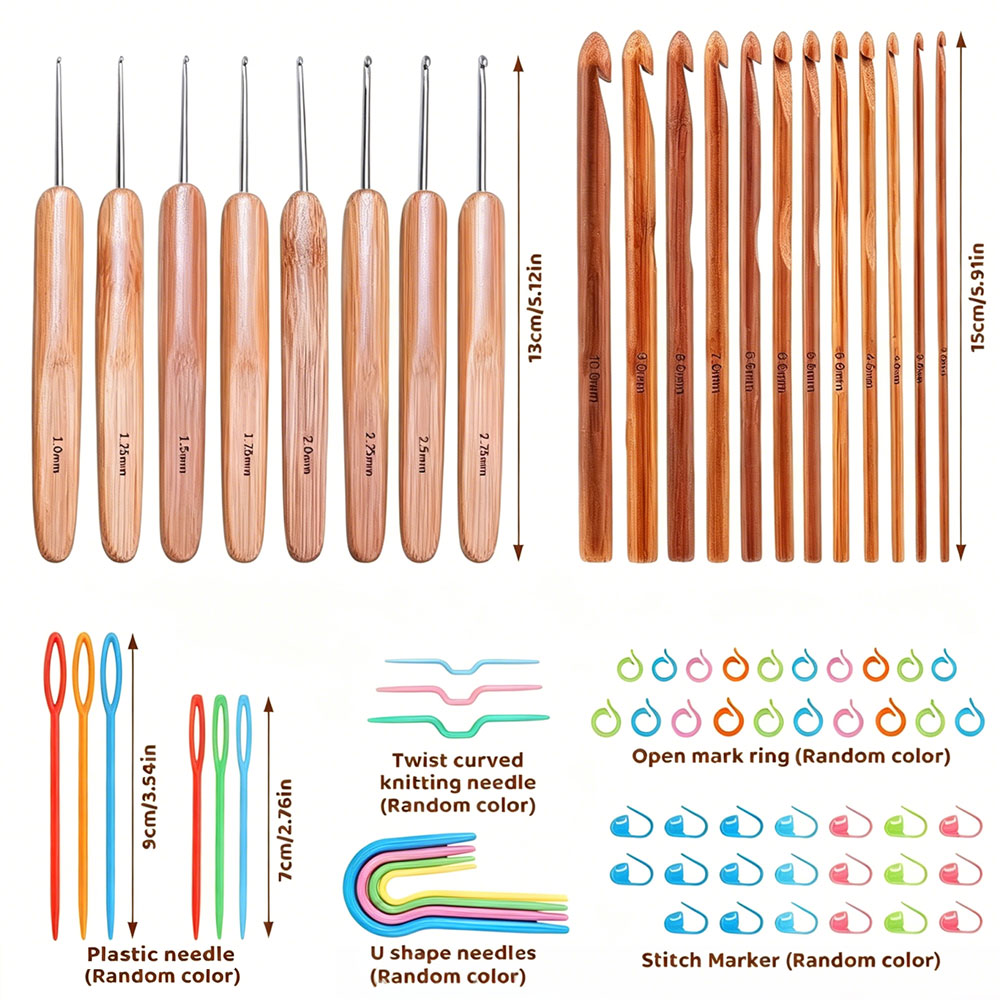 Juego de 74 Ganchos de Crochet - Sewing Kit reseña y precio