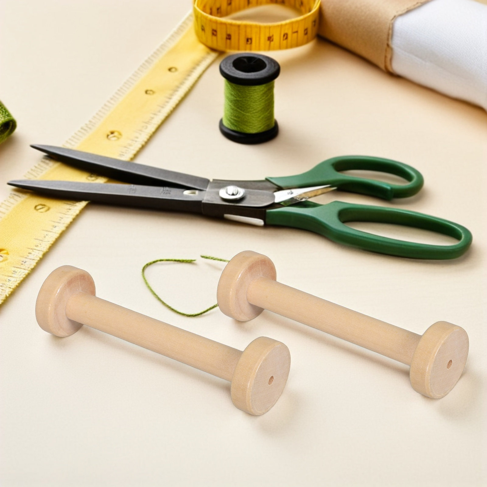 5 Bobinas de Madera Naturales  - Textile For Sewing reseña y precio