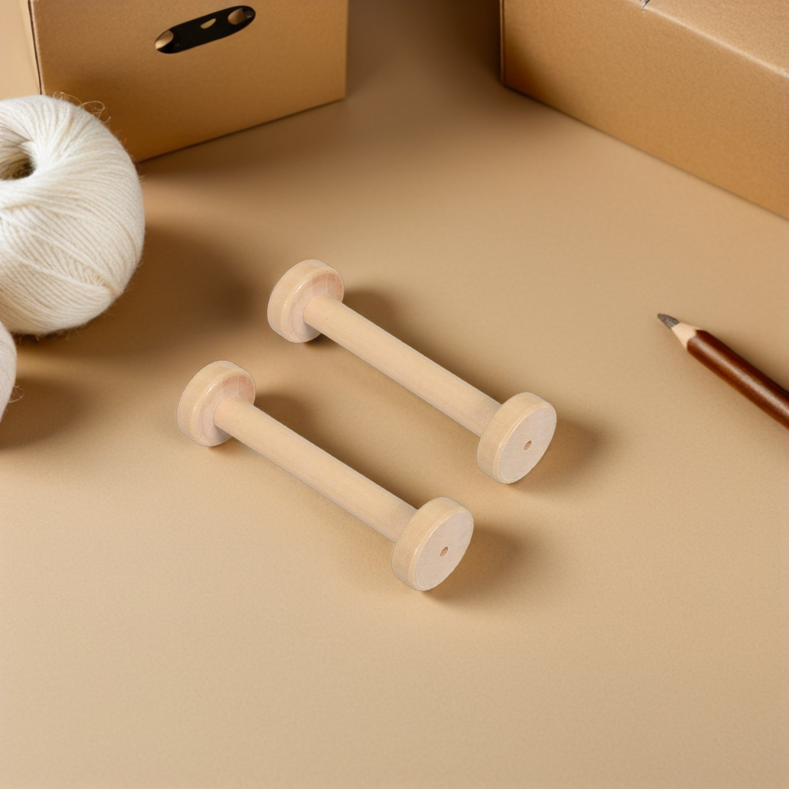 5 Bobinas de Madera Naturales  - Textile For Sewing reseña y precio
