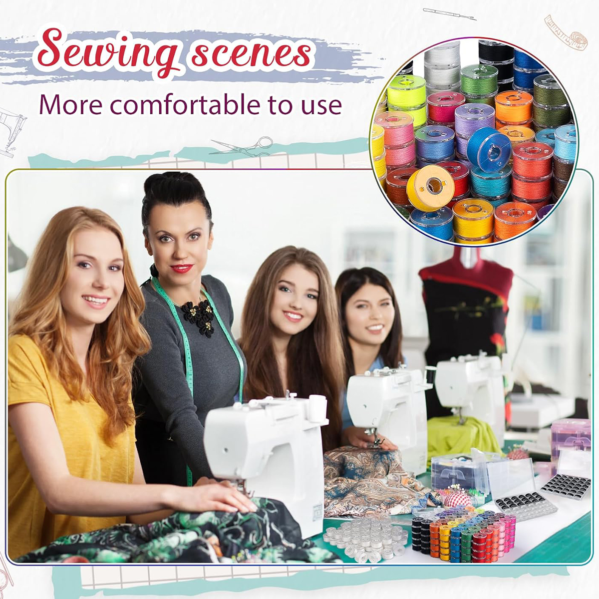 Bobinas de 20 piezas y hilos d - Textile Sewing Kit reseña y precio