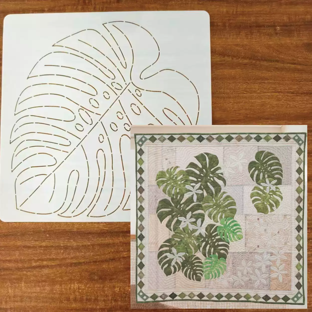 Plantilla de bordado Sashiko c - Is Sewing Textile Art reseña y precio