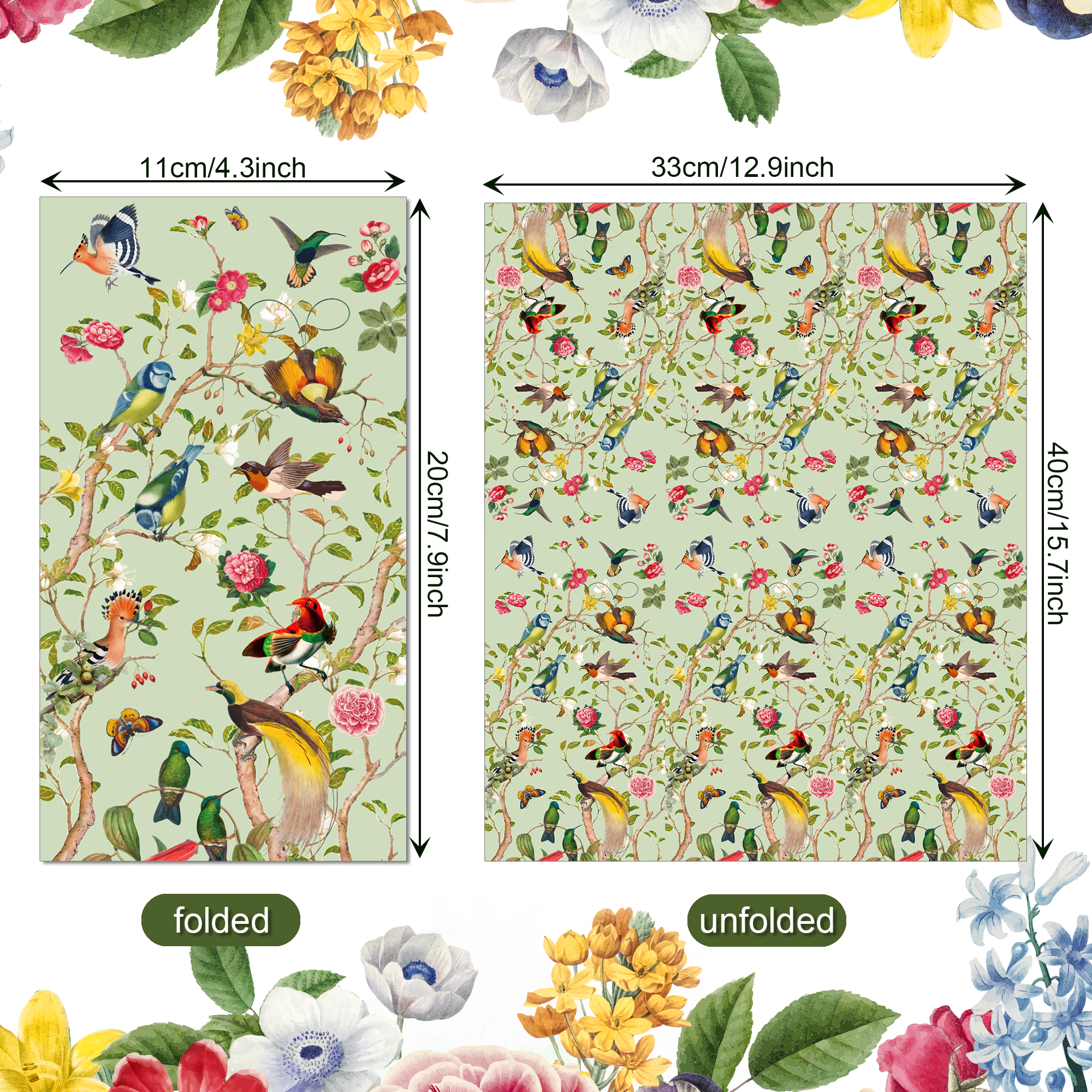 Servilletas de Papel Vintage c - Pattern Tissue Paper reseña y precio