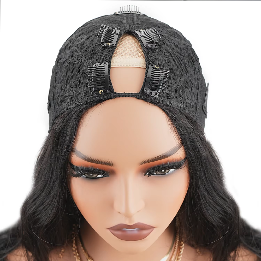 Peluca de cabello humano con p - Sewing V reseña y precio