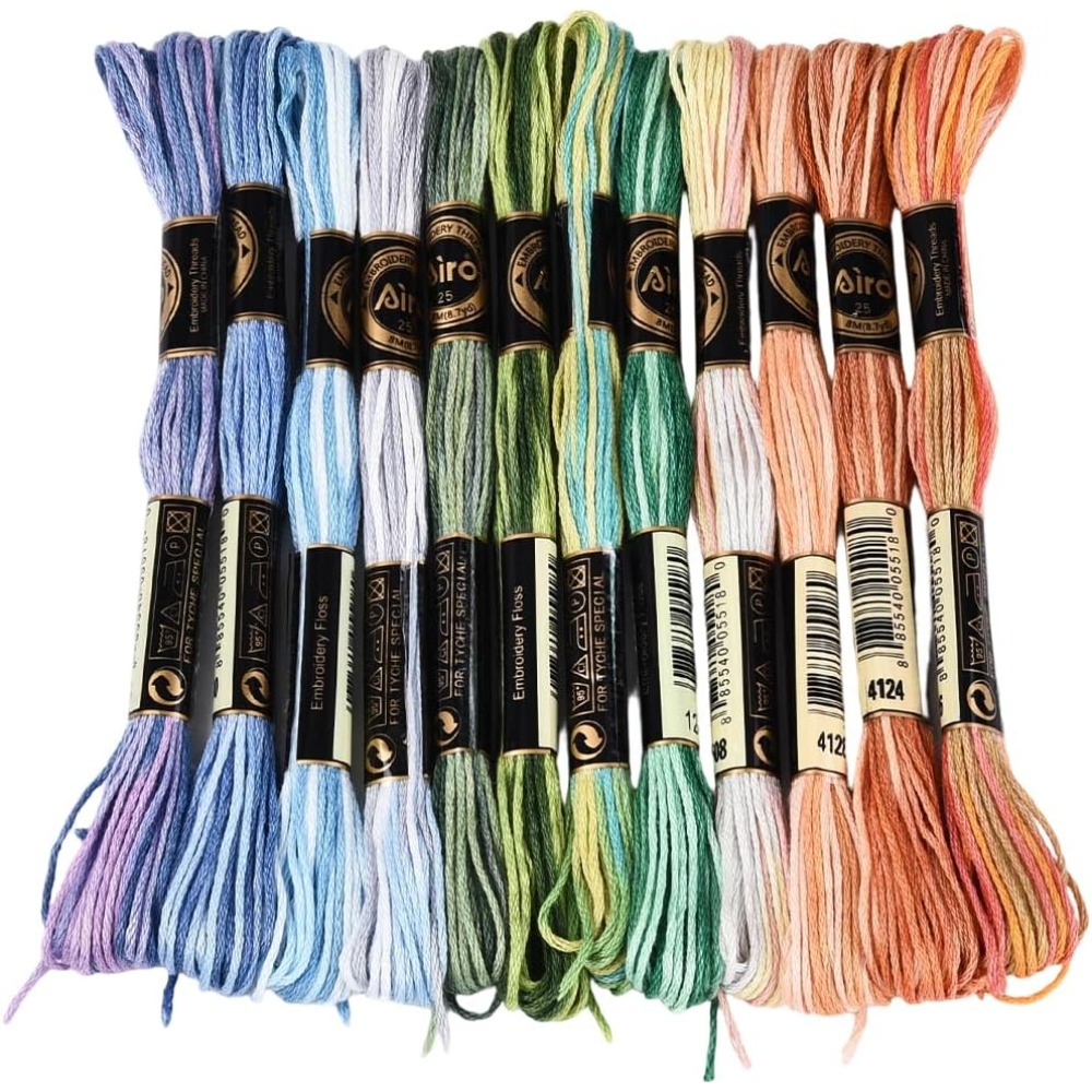 12 rollos de hilo de bordar de - Embroidery Floss Thread reseña y precio