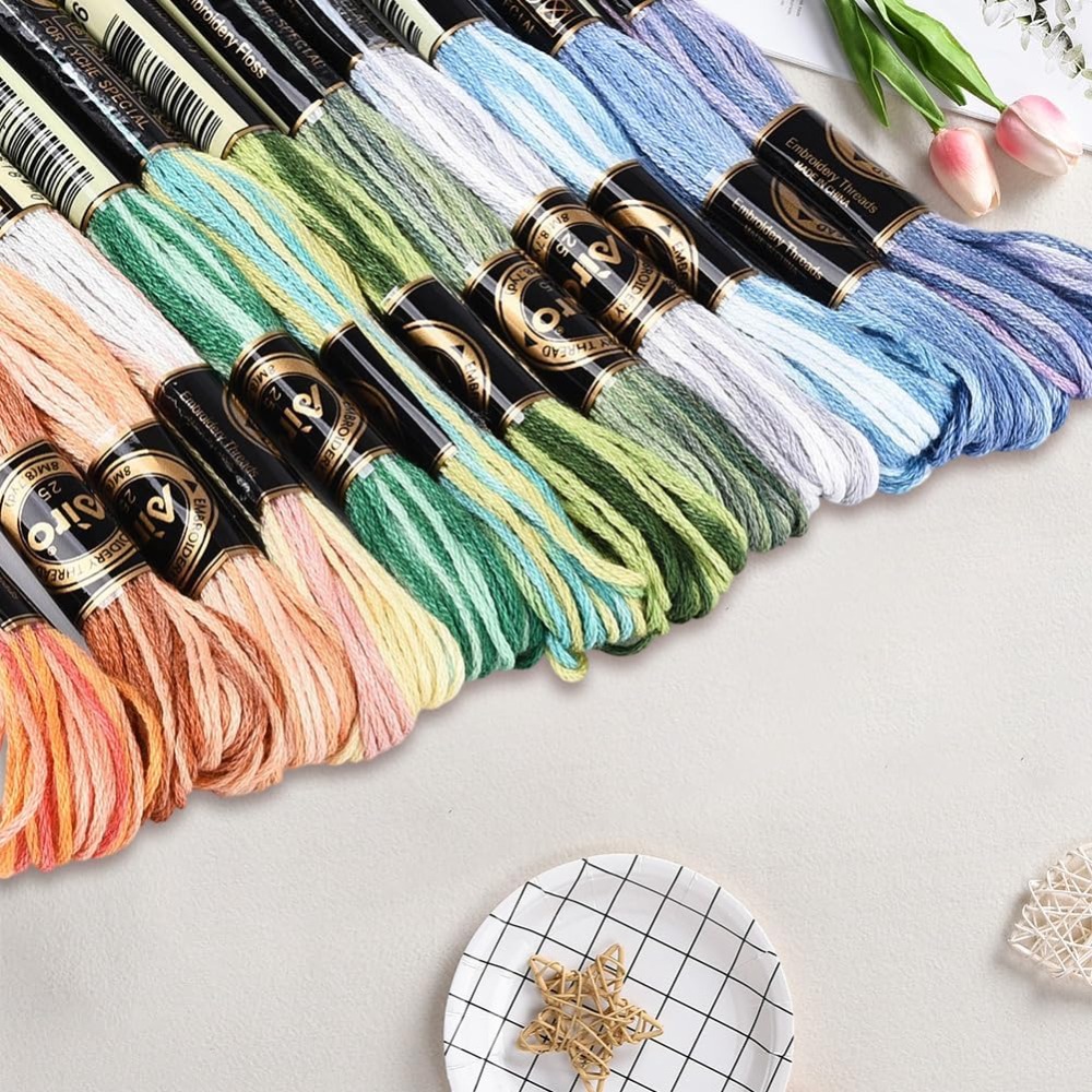 12 rollos de hilo de bordar de - Embroidery Floss Thread reseña y precio
