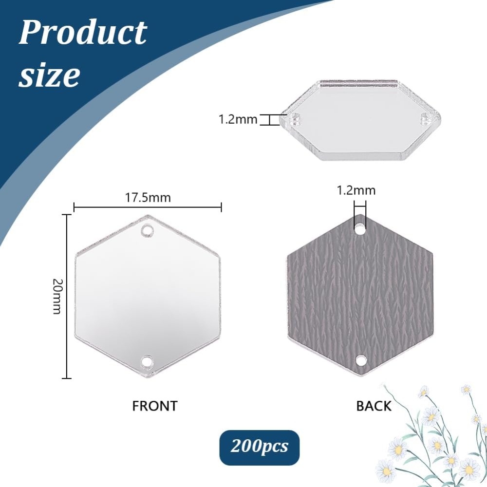 200 Uds. Espejos hexagonales p - Sewing Kit reseña y precio