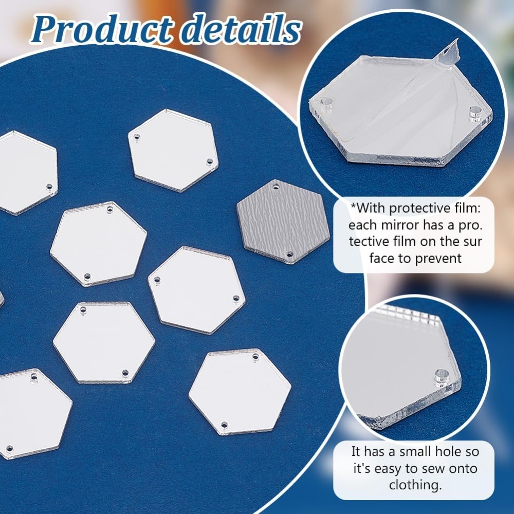 200 Uds. Espejos hexagonales p - Sewing Kit reseña y precio