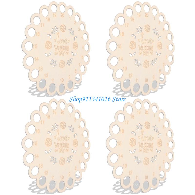 4pcs Bordado madera Organizado - Embroidery Floss Thread reseña y precio