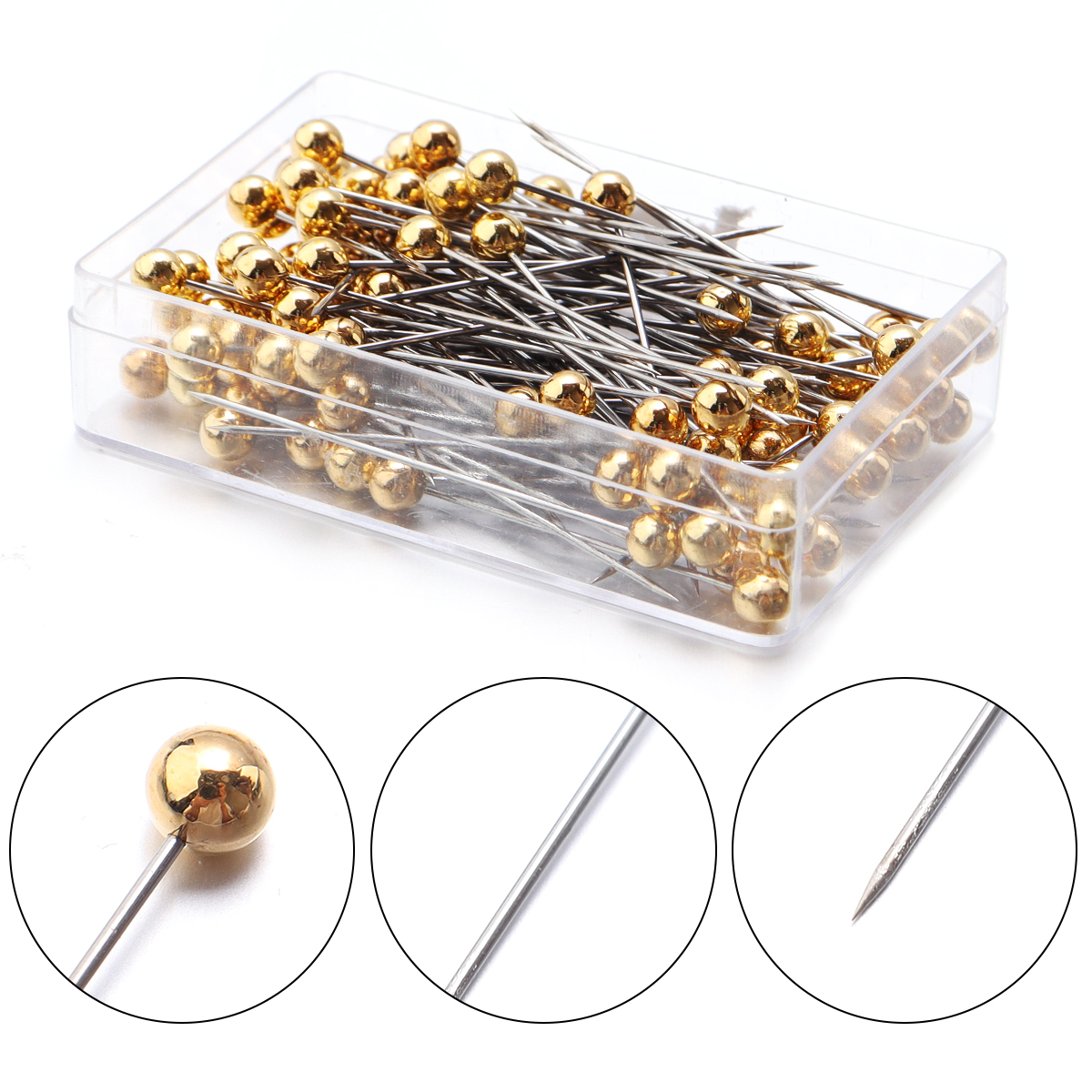 100 Uds. Alfileres de cabeza d - Sewing Art reseña y precio