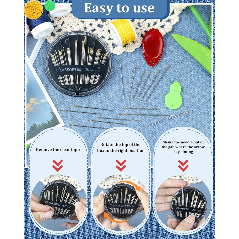 Juego de 30 Agujas de Coser a  - Sewing Art reseña y precio