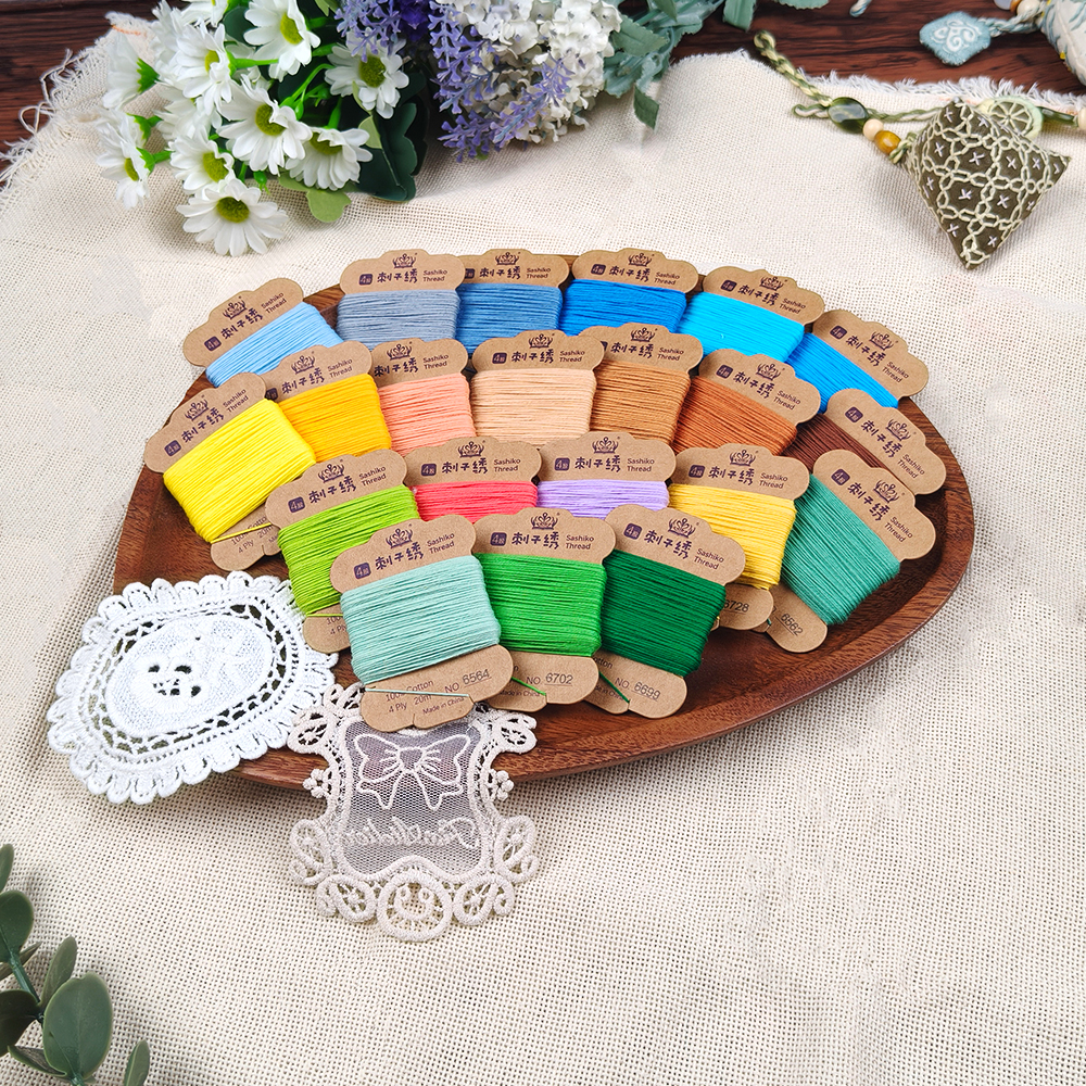 Hilo Sashiko de 32 colores, 10 - Embroidery Floss Thread reseña y precio