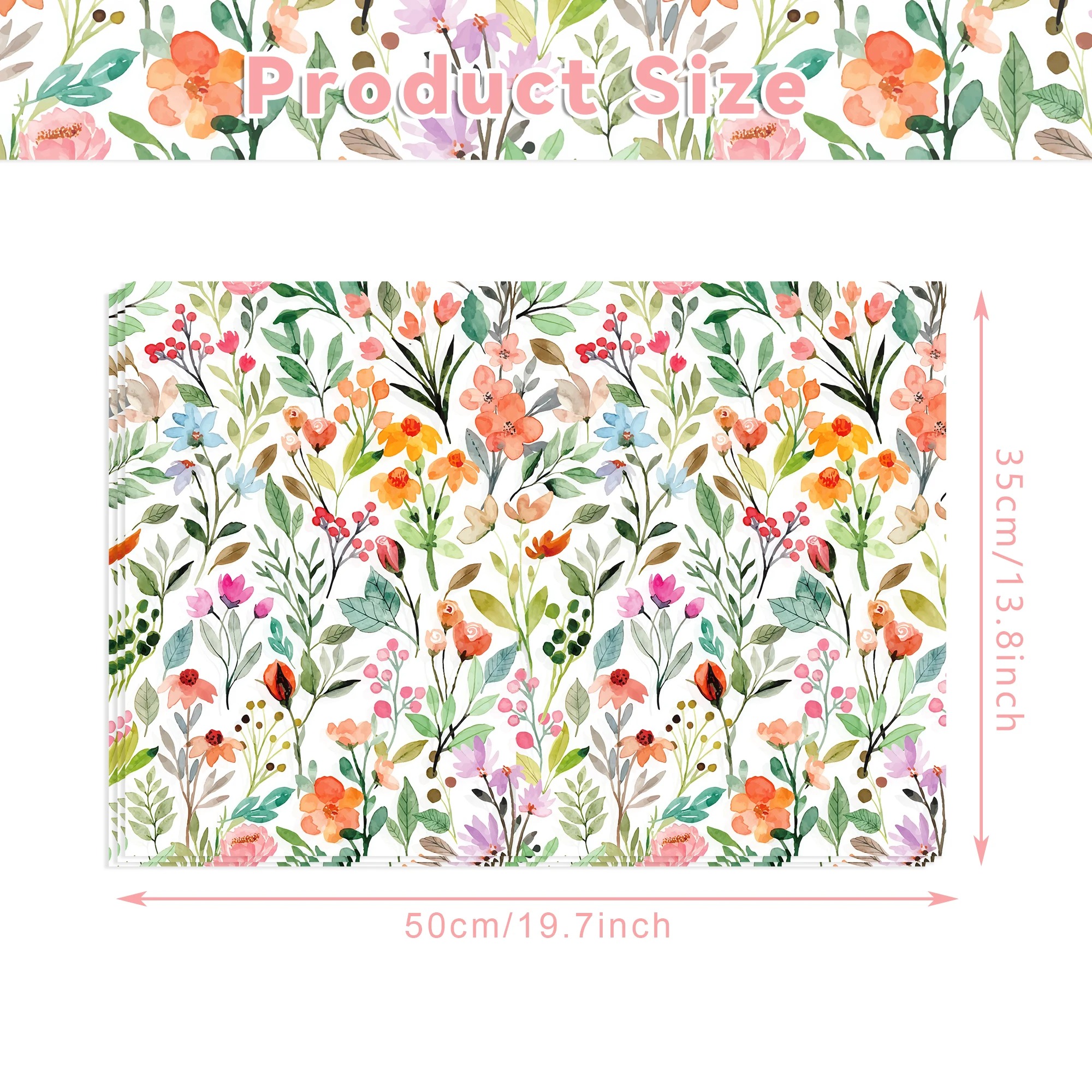 Papel de seda con diseño de fl - Pattern Tissue Paper reseña y precio