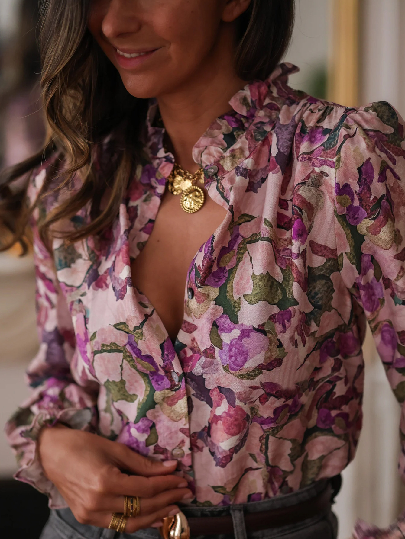 Camiseta Holgada con Cuello en - Sewing V reseña y precio