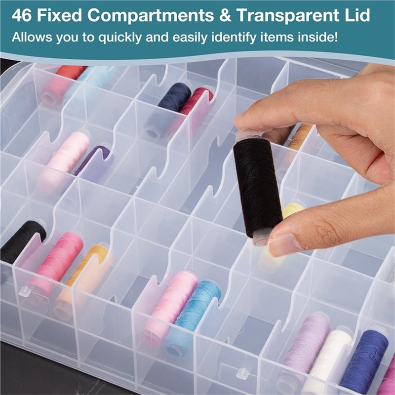 Organizador de costura con 46  - Embroidery Floss Thread reseña y precio