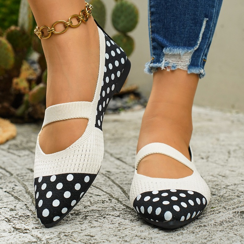 Zapatos Planos de Mujer con Pu - Sewing Knit reseña y precio