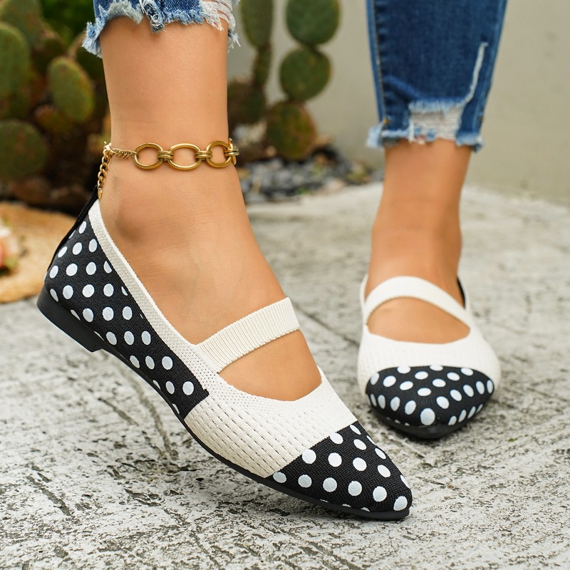 Zapatos Planos de Mujer con Pu - Sewing Knit reseña y precio