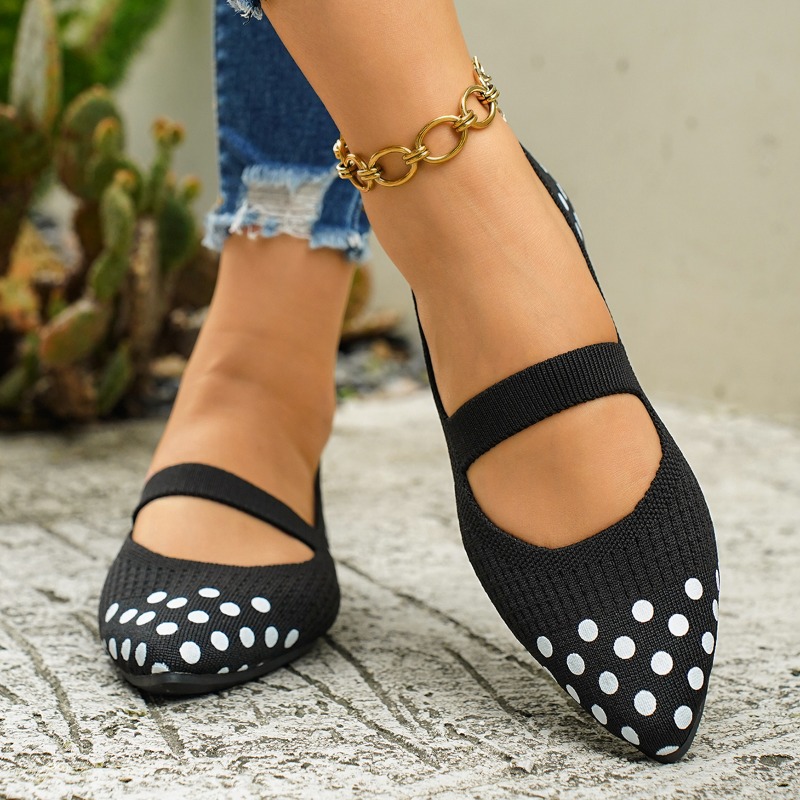 Zapatos Planos de Mujer con Pu - Sewing Knit reseña y precio