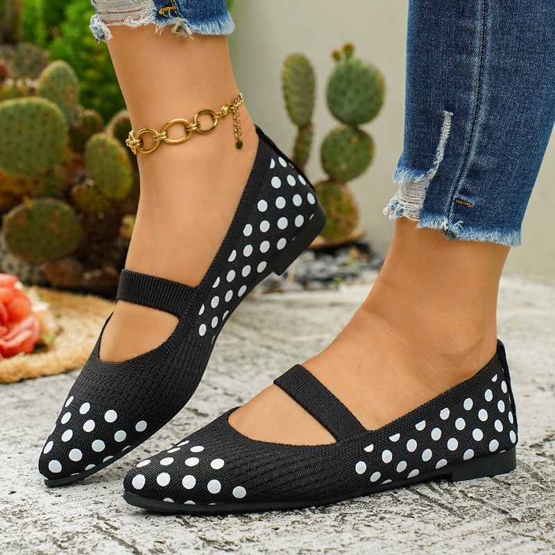 Zapatos Planos de Mujer con Pu - Sewing Knit reseña y precio